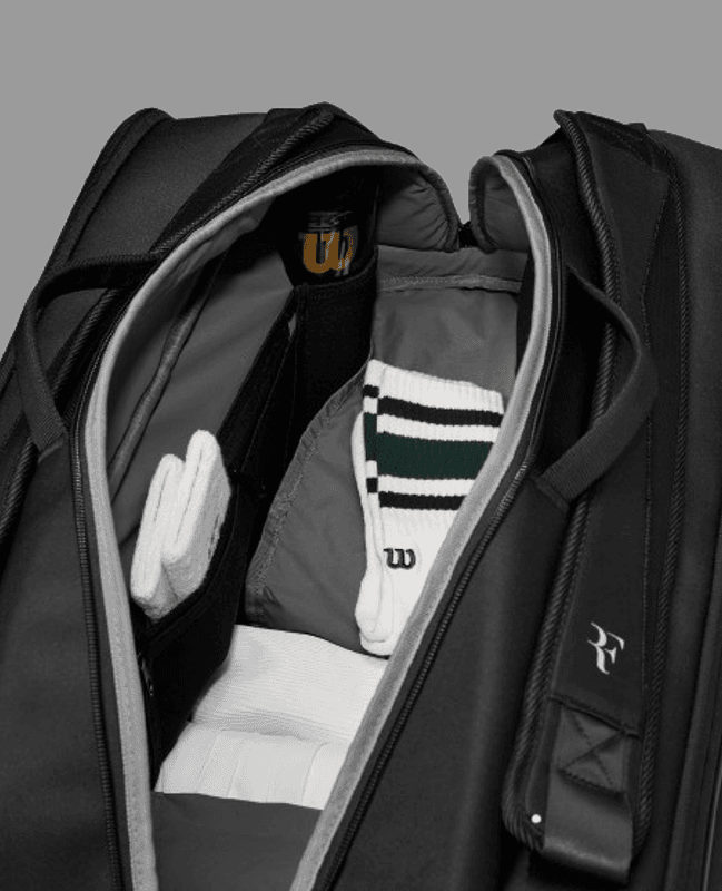 Wilson RF Tournament Racquet Bag 15 Pack (Svart)