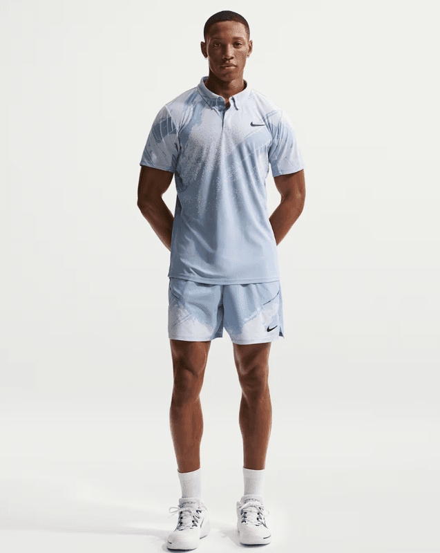 NikeCourt Slam Men's Dri-FIT Tennis Shorts (Work Blue / Hydrogen Blue / Black)