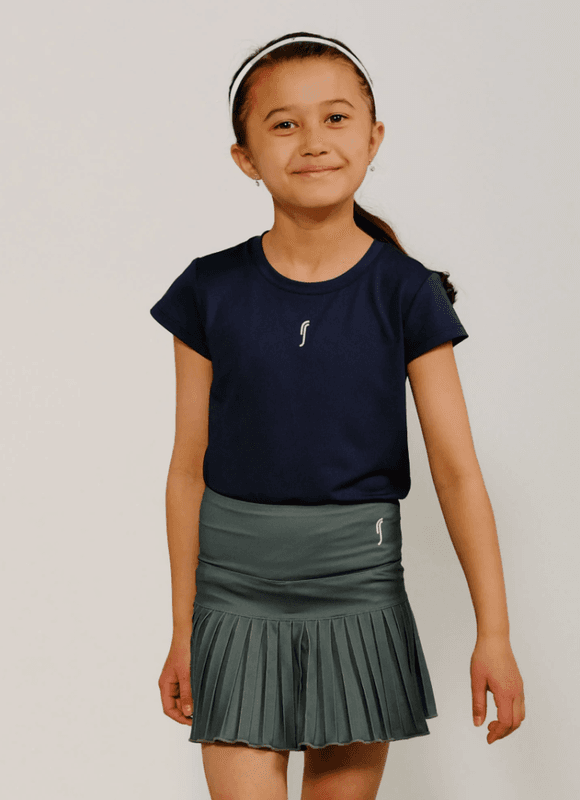 RS Girl's Performance Top - Mesh (Navy / White)