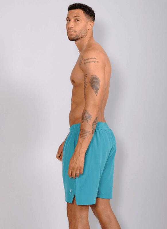 RS Men's Performance Shorts REC (Striking Teal / White)