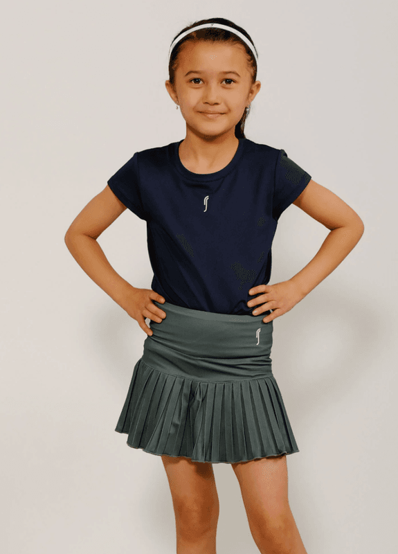 RS Girl's Performance Top - Mesh (Navy / White)