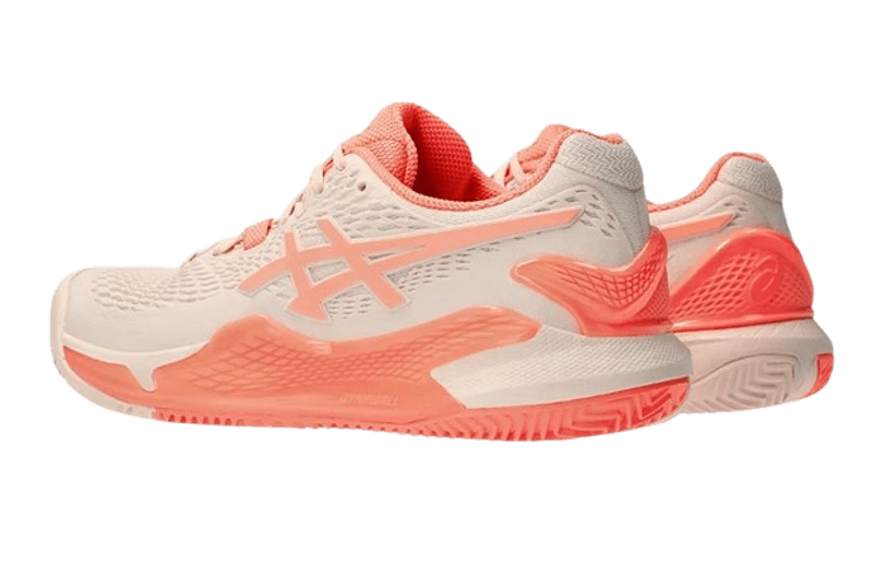 Asics Gel Resolution 9 Clay Dame (Pearl Pink / Sun Coral)