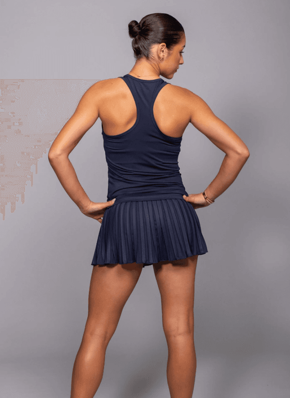 RS Women's Court V-Neck Top (Navy / White)