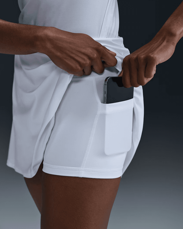 Nike Victory Women's Dri-FIT Flouncy Tennis Skirt (Hvit)