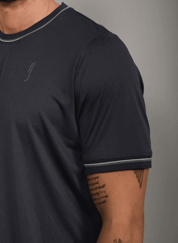 RS Men's Performance Tee - Crew Neck (Navy / Court Green)