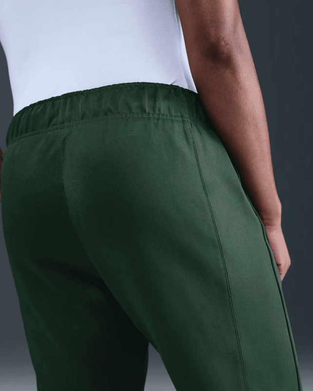 NikeCourt Heritage Windrunner Women's Mid-Rise Tennis Trousers (Green / White)